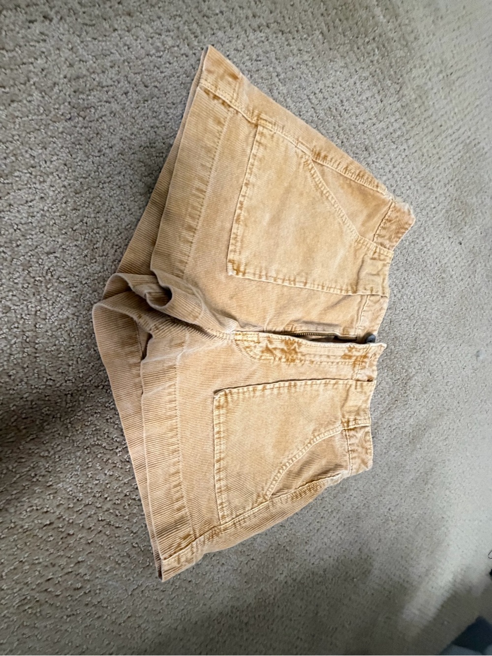 American Eagle Outfitters Women’s Corduroy Shorts in Light Tan